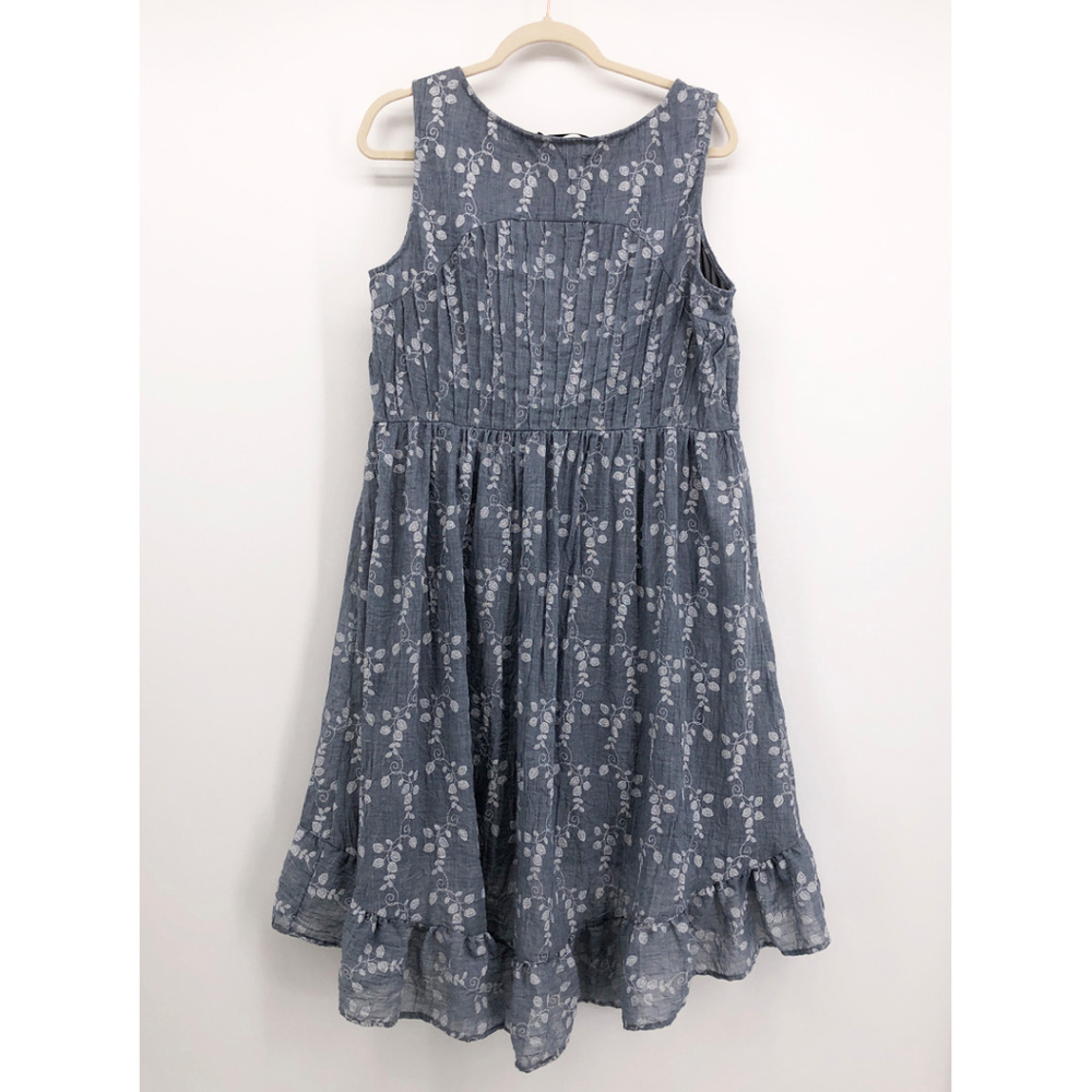 DOE & RAE Hi Low Floral Peasant Mini Dress Plus 1X - Picture 4 of 7